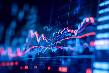 A candlestick chart index