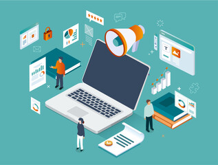 Wall Mural - illustration business