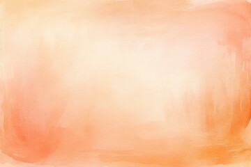 Wall Mural - Peach watercolor abstract painted background on vintage paper background