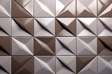  triangular tile background with 3D