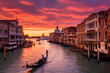 Baroque Sunset Over Grand Canal: Baroque