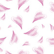 © Elena - Pattern with a heart for Valentine's Day for textiles, labels, geometric style templates. Pink is a modern color.