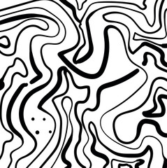 Wall Mural - abstract pattern with winding labyrinth