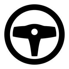 Wall Mural - steering wheel icon 