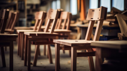 table interior design chair empty vintage seat wood room background furniture nobody wooden