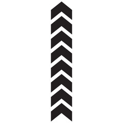 Wall Mural - Arrow icon chevron doodle black line graphic design app logo.