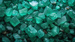 Emerald with deep green saturation saturated green shades, creating a feeling of depth and saturati
