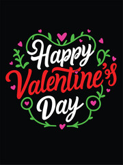 Poster - valentine's day T shirt vector 