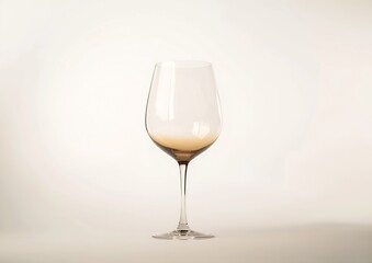 Poster - Beautiful large wine lamp isolated on a white background. Transparent wine glass on a white background : Generative AI