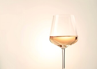 Poster - Beautiful large wine lamp isolated on a white background. Transparent wine glass on a white background : Generative AI