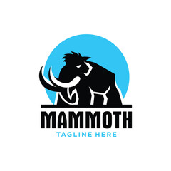 Wall Mural - Mammoth Logo Design. Simple and Modern. Vector illustration