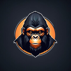 Wall Mural - gorilla logo design illustration