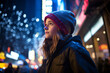 © Kuo - Nighttime Adventure: Capture the energy of a teenage girl navigating the city streets at night. Use a mix of ambient and artificial lighting to convey the vibrant nightlife.