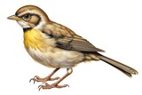 Fototapeta  - Illustration of a goldfinch bird isolated on a white background