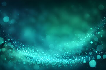  Teal glow particle