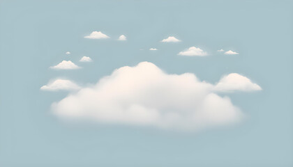 Wall Mural - blue sky with clouds