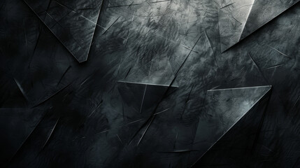 Wall Mural - Dark textured background with a complex polygonal pattern.