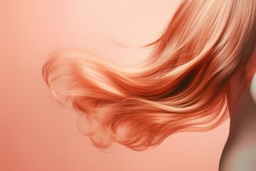 Aufkleber - A close-up view of a person with long hair. This image can be used in various projects and designs