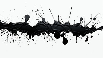 Poster - A monochrome image capturing a dynamic splash of liquid. Versatile for various creative projects