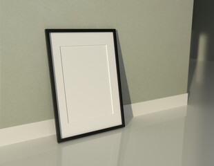 Poster - A simple and convenient frame mock up file. Picture frame mock up template using smart objects. A4 size photo frame.