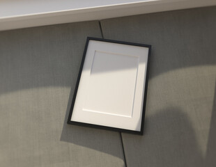 Poster - A simple and convenient frame mock up file. Picture frame mock up template using smart objects. A4 size photo frame.