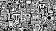 © ma - Abstract seamless doodle background, artistic backdrop