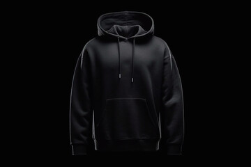 Black men's hoodie mockup.Mockup for drawing on clothes.