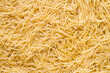 Texture of small raw pasta. Natural pasta top view.