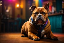 English Bulldog Portrait Ai Generated 