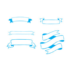 Canvas Print - colorful vector ribbon banners. set of ribbons banners with label, tag and quality badges. banners s