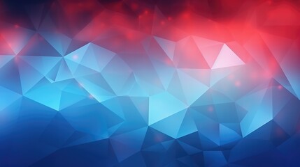 Wall Mural - polygonal blue red gradient origami background abstract triangles.