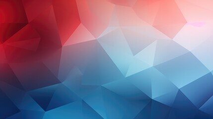 Wall Mural - polygonal blue red gradient origami background abstract triangles.