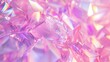 © fledermausstudio - abstract 3d realistic crystal shards with ainbow reflexes in pink and purple color