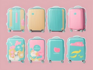 Suitcase collection,luggage collection, set of baggage