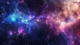 Fototapeta Kosmos - Space scene with stars in the galaxy