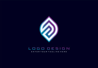 Wall Mural - Premium vector concept leaves logo design