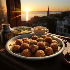 Delicious falafel balls