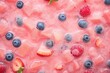 closeup of berry smoothie texture