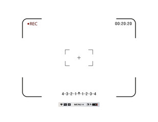 Focus the camera screen png. Increase screen focus and battery status. Improve video quality and image stabilization. Use a digital focus viewfinder that displays camera exposure settings.