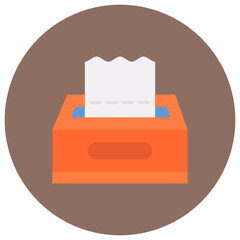 Wall Mural - Tissue Box icon vector image. Can be used for House Cleaning.