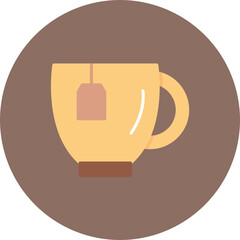 Poster - Tea Cup icon vector image. Can be used for Morning and Breakfast.