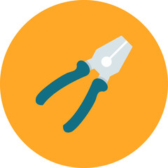 Canvas Print - Pliers icon vector image. Can be used for Construction Tools.