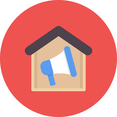 Sticker - House Marketing icon vector image. Can be used for Real Estate.