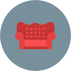 Wall Mural - Couch icon vector image. Can be used for Interior.