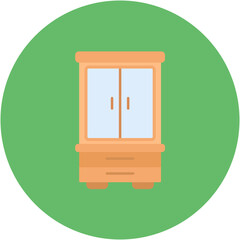 Poster - Wardrobe icon vector image. Can be used for Interior.