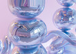 Spheres of Elegance: Abstract 3D Art in Pastel Tones