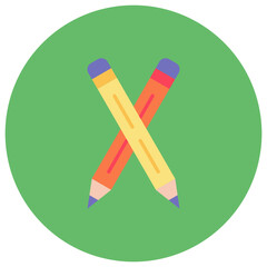 Canvas Print - Pencils icon vector image. Can be used for Education.