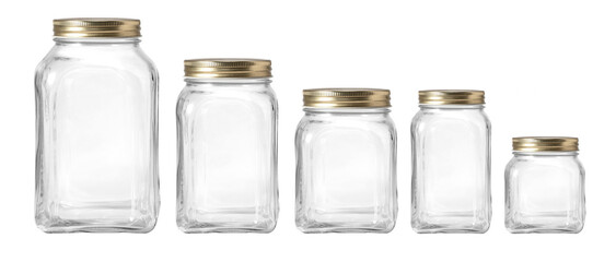 Sticker - Empty jars isolated on