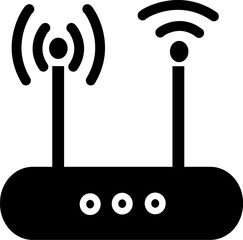Fototapete -  Router line icon. Replaceable vector design.