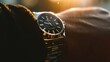 A contemporary luxury watch effortlessly adorning a sleek wrist.